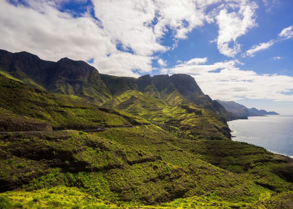 beautiful landscape from Agaete Valley Gran Canaria