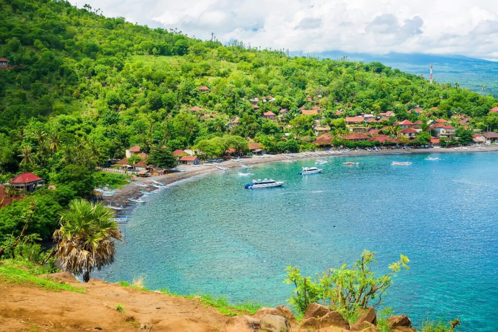 the village of Amed in northern Bali