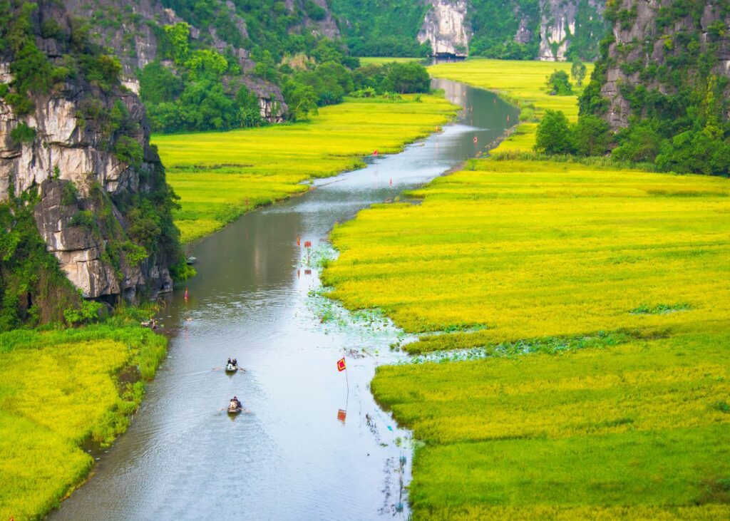 Boat tour in Ninh Binh, top attraction on any North Vietnam Travel itinerary
