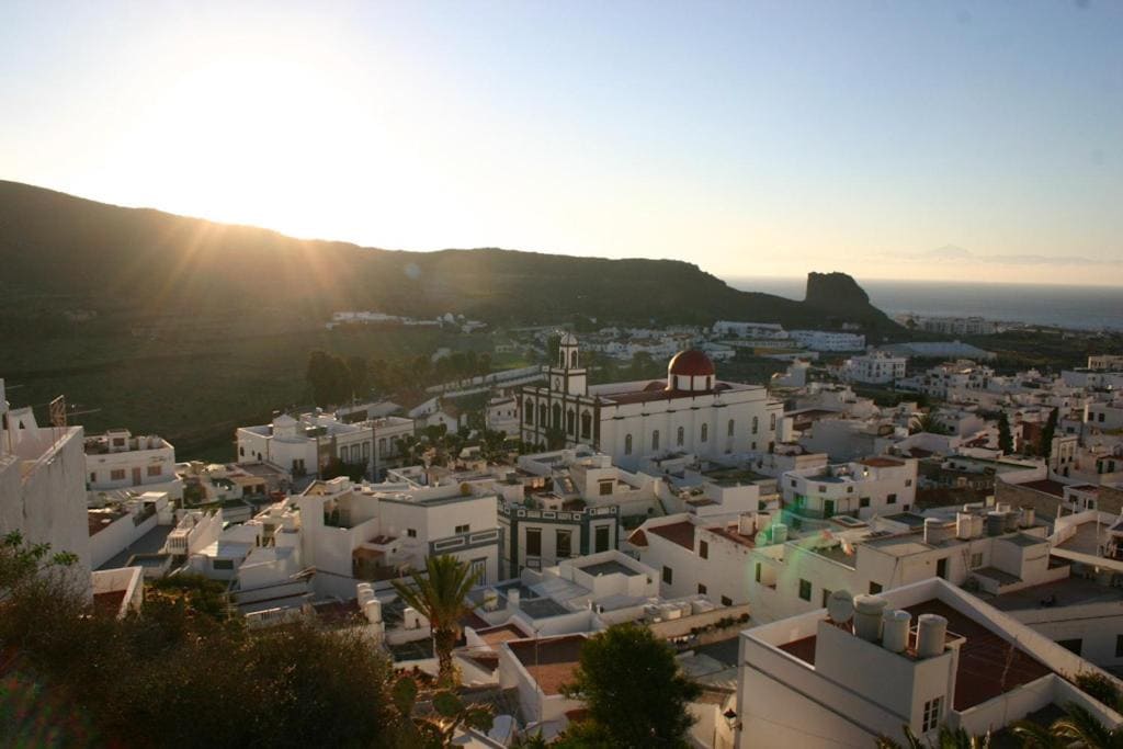 beautiful view of the houses and buildings from Casa Luna