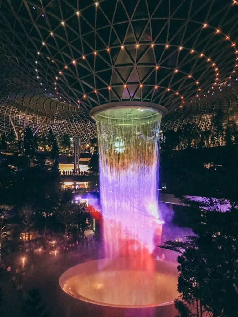 Changi Airport Jewel waterfall