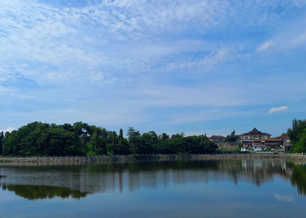 panoramic view of the lake Embung Tambakboyo