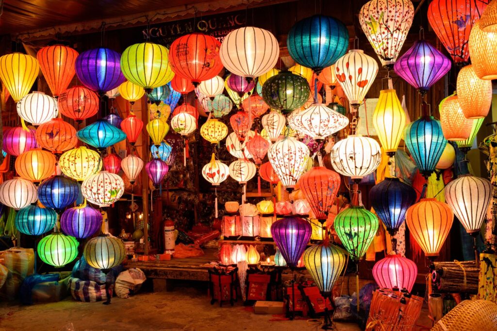 Famous colored lanterns of Hoi An