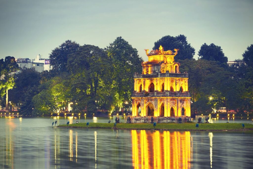 Hanoi Vietnam Hoan Kiem Lake