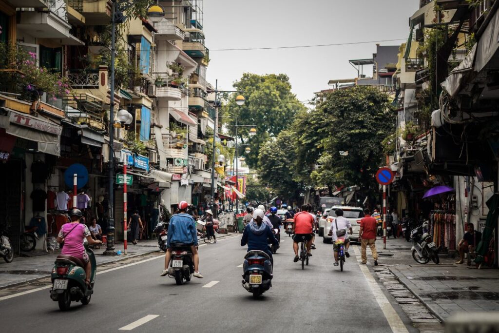 Hanoi Vietnam train street