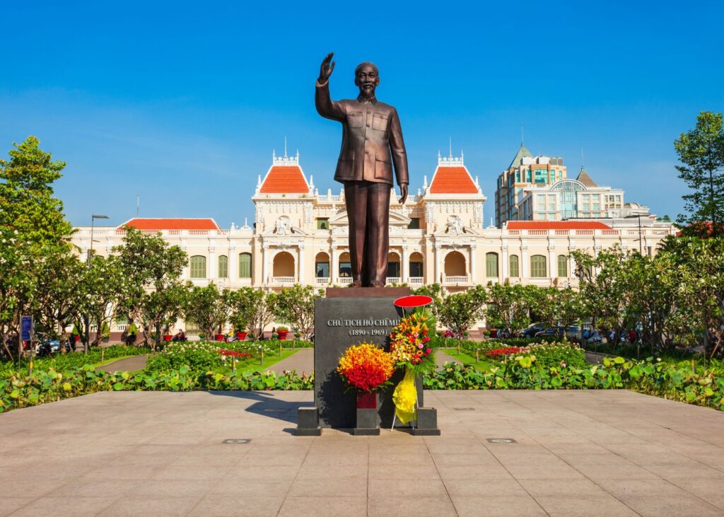 Ho Chi Minh Statue in front of City Hall