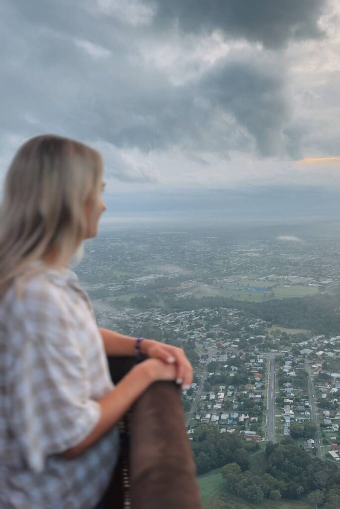 Hot air balloon flight near Brisbane