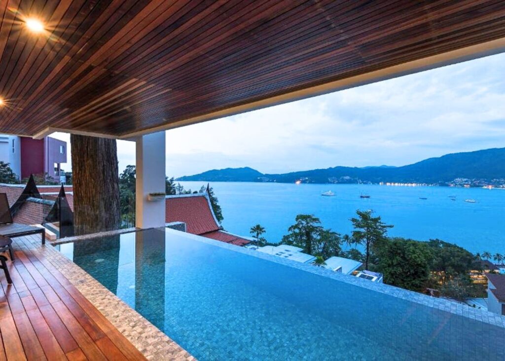 Jirana Patong private pool villa in Phuket overlooking the Andaman Sea