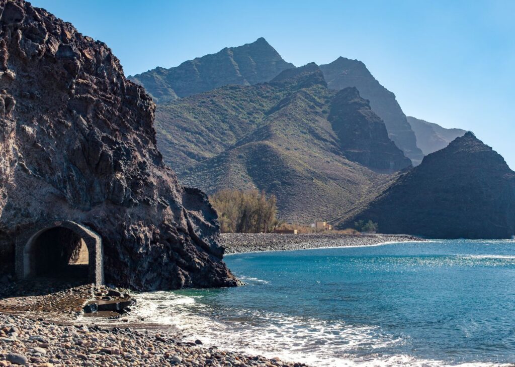 Landscape of the coast in Gran Canaria