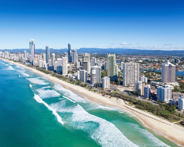 Aerial view of Gold Coast, Queensland, Australia