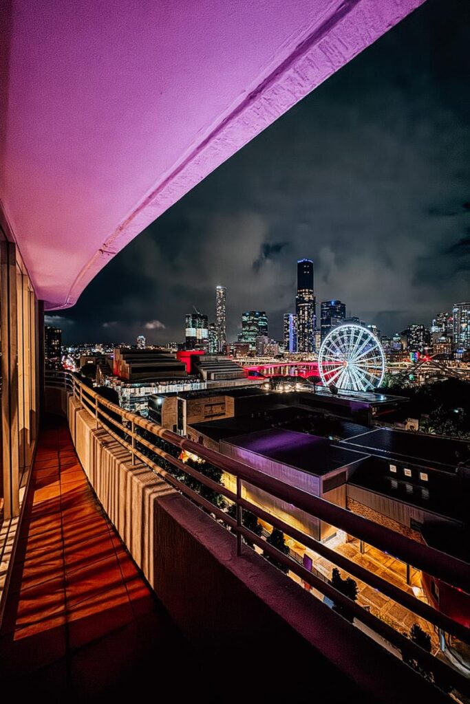 Rydges South Bank Brisbane at night