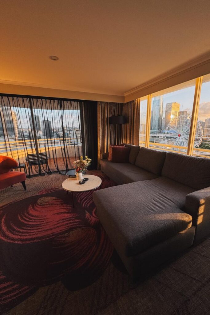 Rydges South Bank Brisbane king river view suite with balcony