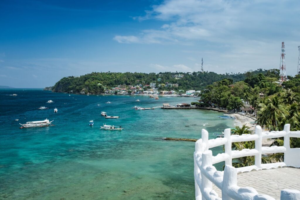 overlooking view of Sabang Beach Palawan