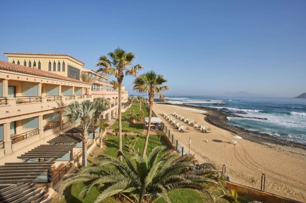 beachfront view at Secrets Bahía Real Resort and Spa Adults only
