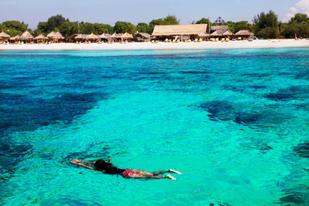 woman Snorkeling in Gili Trawangan
