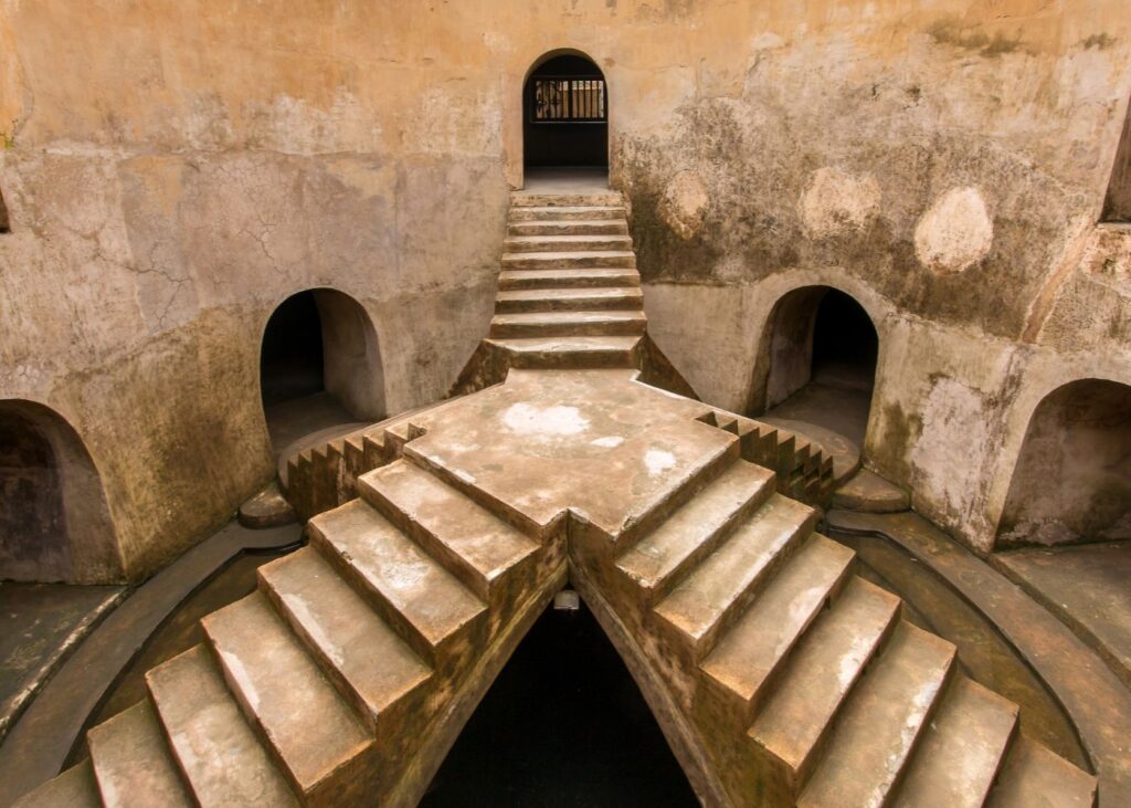 stairs at the Sumur Guuling Mosque