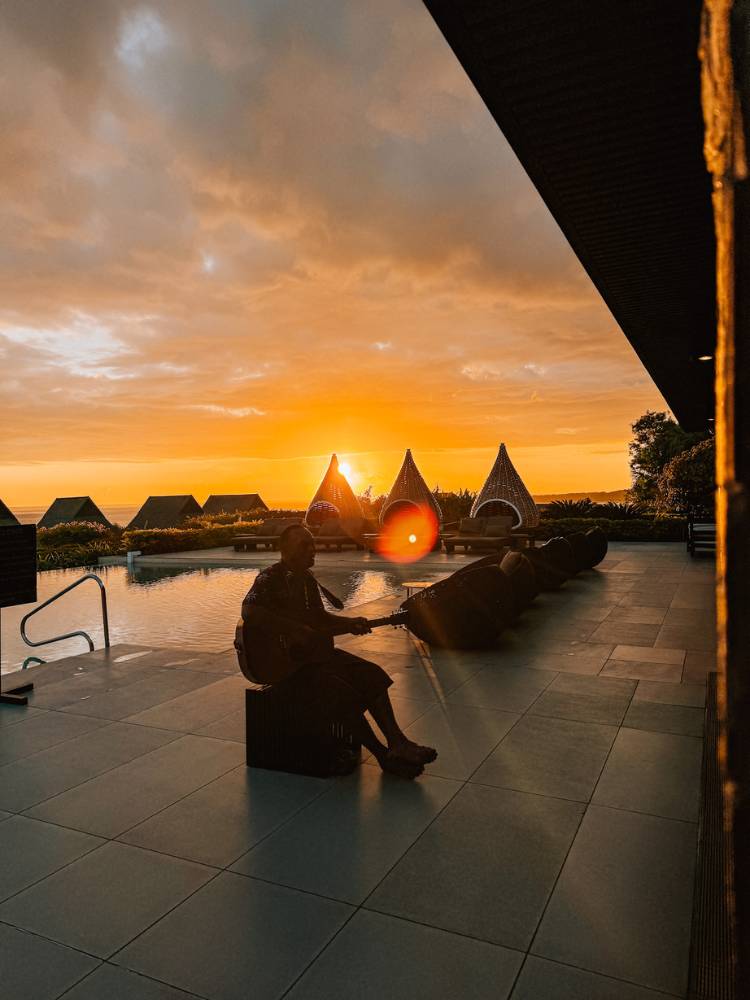 Sunset at Natadola Bay InterContinental Fiji