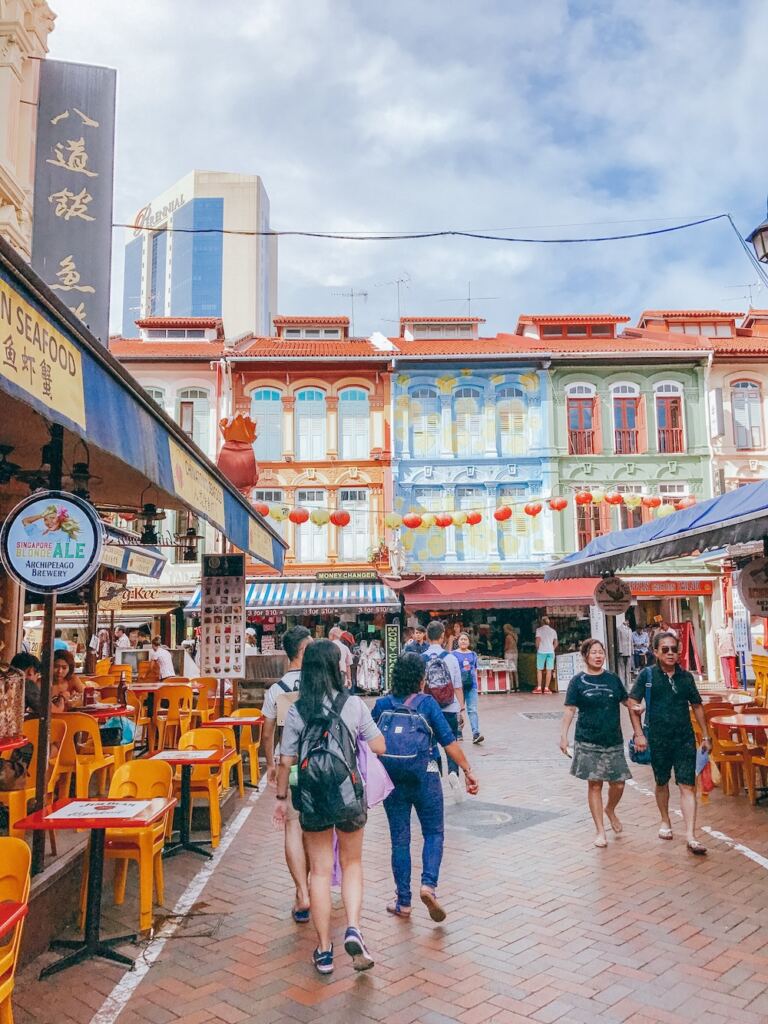 Walking through Chinatown Singapore