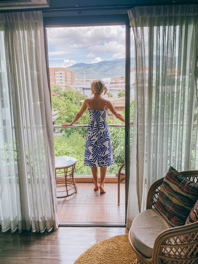 where to stay in Chiang Mai for mountain views Nimman area