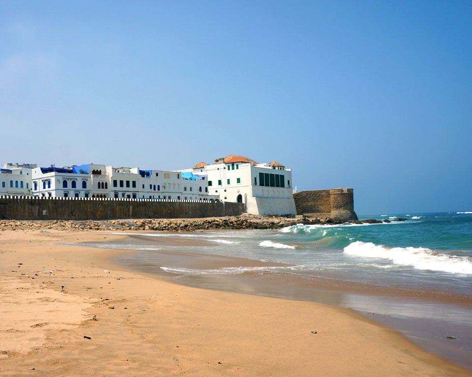 white-washed walls of Asilah Morocco